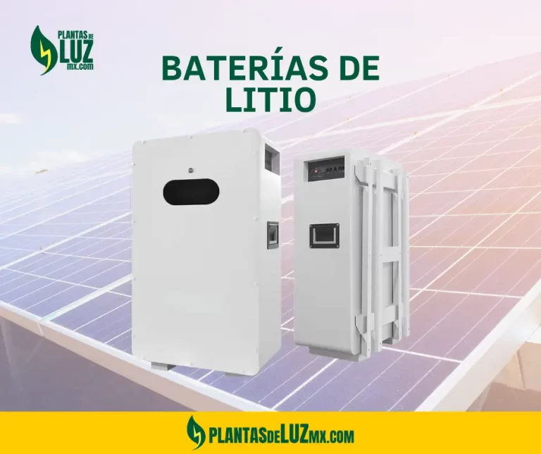 Baterías de litio para paneles solares