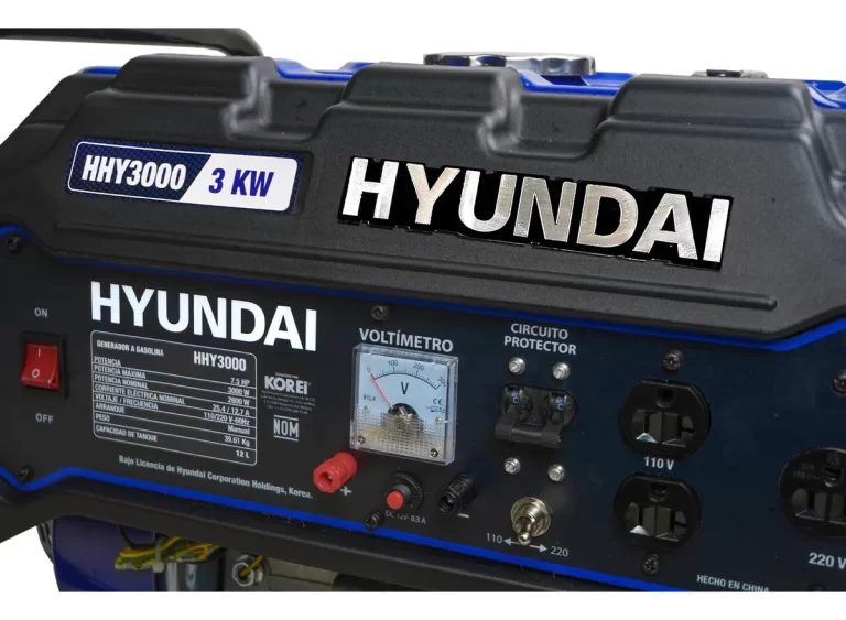 Hyundai HHY3000 mejores generadores de luz para casa