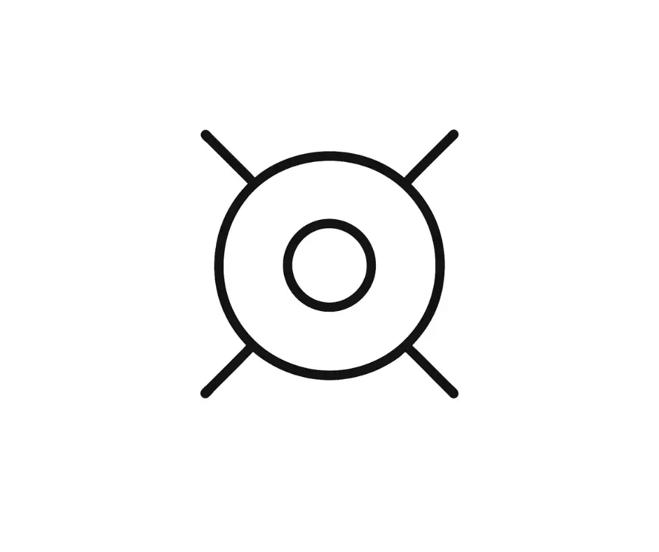 Símbolo Iluminación concentrada