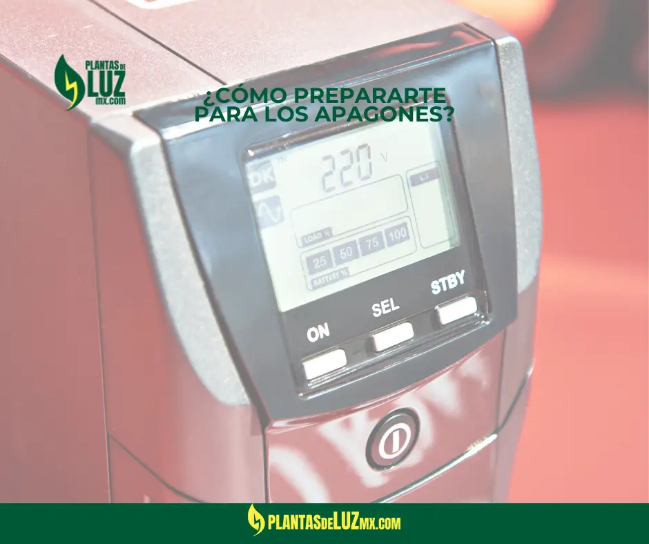 cómo prepararte para los apagones en México